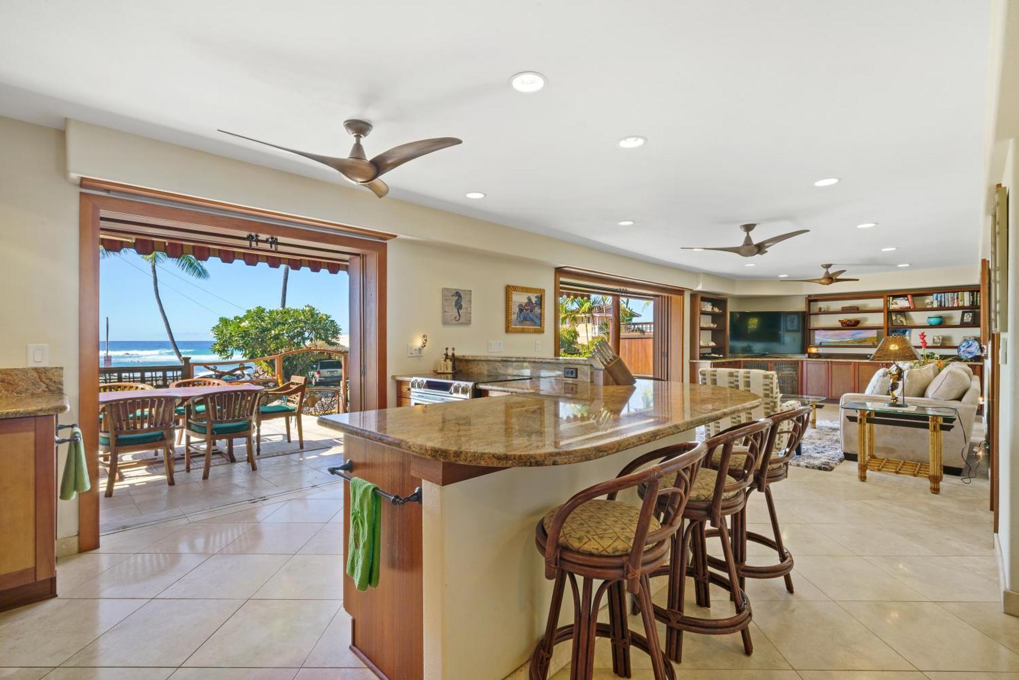 Seaspray Oceanview Appartement Kailua-Kona Buitenkant foto