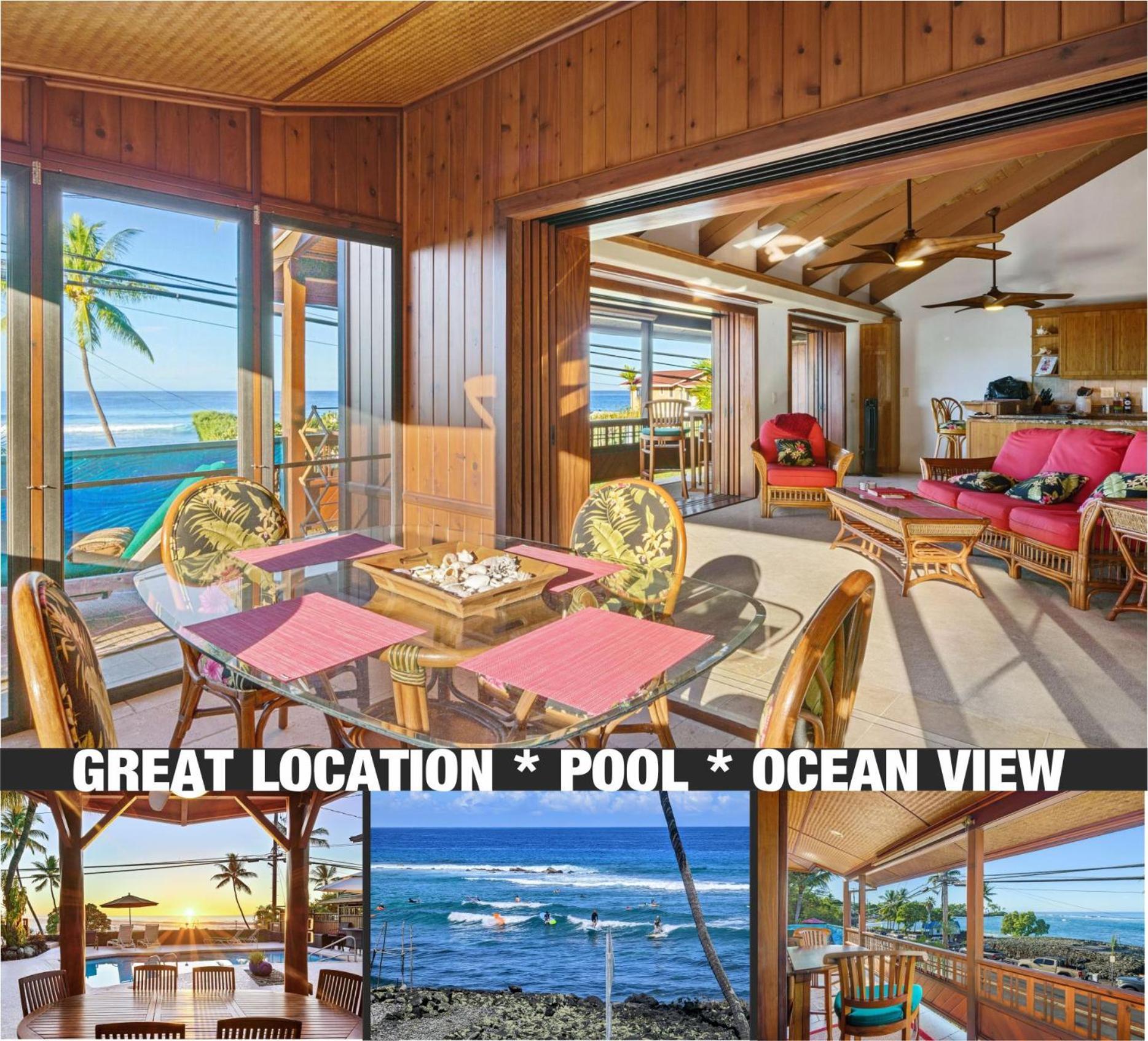 Seaspray Oceanview Appartement Kailua-Kona Buitenkant foto